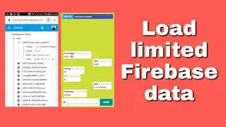 Load limited items using Firebase Query in Sketchware