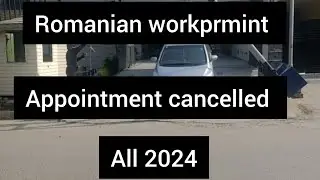 Romanian work permit appointment cancelled 2024 Romanian embassy Pakistan