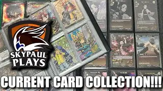 BINDER REVIEW OF MY CARD COLLECTION | DEMON SLAYER ONE PIECE AND MY HERO ACADEMIA CARDS