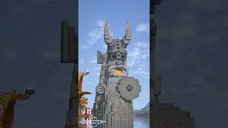 The Other Large Viking Statue in The Isle of Berk bay #minecraft #building #howtotrainyourdragon