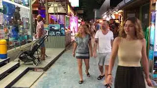 A walk along Ko Lipe Walking Street. January 1st 2018
