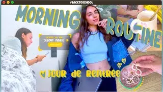 R'TOUR AU TAF : la morning routine PARFAITE le jour de la rentrée ! #BackToSchool