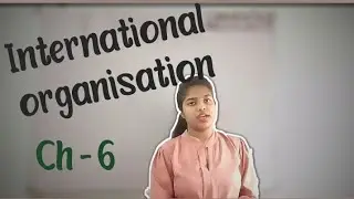 chapter - 6 Part - 1 International organisation by pratichi pol.
