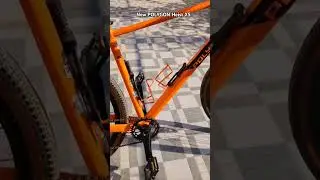 POLYGON Heist X5 Urban Hybrid Bike, Awesome Orange color #polygon #hybridbike #orange #fitness