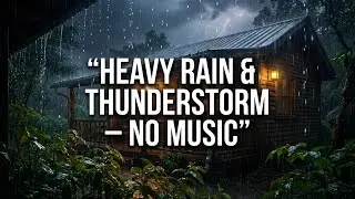 Torrential Rainfall Ambience &ndash; Soothing Sleep & Study Rainstorm LIVE