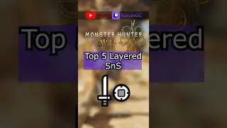 TOP 5 Layered Weapons Sword and Shields MH Wilds | #shorts #monsterhunter #mhwilds #gaming