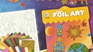Space Foil Art | peel it ! press it! Remove it !& fix it !
