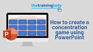How to create a concentration game using PowerPoint