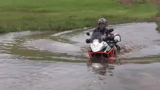 Amazing River Crossing By KTM Bike