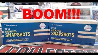 2019 Topps Archives Snapshots 2 Box Break ** BOOM!!! Big Hit! ** Topps Exclusive Baseball Cards
