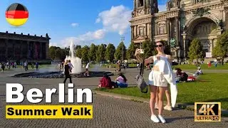 ☀️ Berlin 'Summer Evening' Walking Tour | Museum Island & James Simon Park [4K🇩🇪]