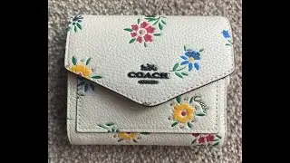 Coach Small Wallet in Chalk and Wildflower print 2020
