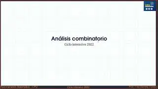 an&aacute;lisis combinatorio - CPU 2022