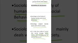 Meaning Of Sociology #sociology #education #study #viralvideo #viral #upsc #video #teaching