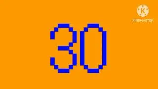 Numbers 50 to 0 