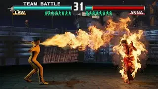 Маршалл Лоу + Истинная сила Огра | Лоу против всех персонажей Tekken 3 [Режим командного боя] Гей...