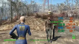 GeForce GTX 1660 ti -- AMD Ryzen 5 2600 -- Fallout 4 FPS Test