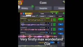 Wonderland Evolving Cue at Level Max 8 ball pool. | 880 pieces very first look.