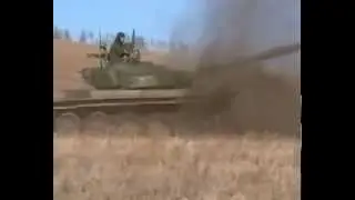 CRAZY RUSSIAN TANK DRIVER! T-72 IN ACTION!