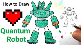 How to draw Quantum Robot Easy | Shinchan | Ball Pen Drawing