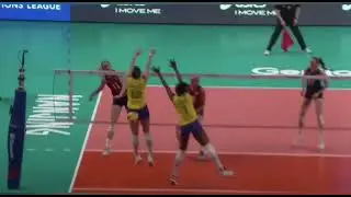 annie Drews vs Brasil 33 points Final Vnl, 2019 🔥