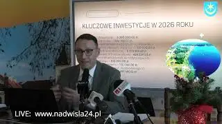 19.12.2025 LIVE: Konferencja prasowa prezydenta Tarnobrzega, Łukasza Nowaka