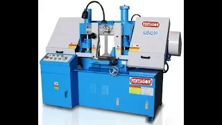 Double column Semi Automatic Bandsaw Machine #pentagonmachine  #metalcuttingmachine #bandsawmachine