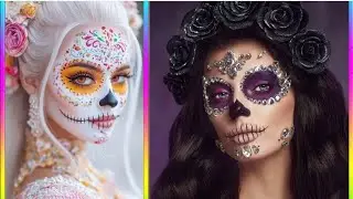 Increíbles ideas de MAQUILLAJE de CATRINA para impactar en tus fiestas de Halloween o Dia de Muertos