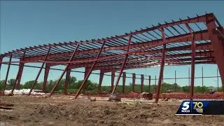 Westmoore High School athletic facility construction delayed due to storm damage