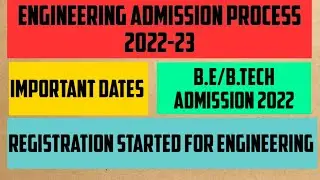 Engineering Admission Process 2022-23 Started | Registration of CAP Round | CAP Procedure #cet