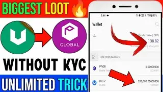 New Crypto LooT Today | Without Kyc | Uhive Unlimited Trick | ASC Token Withdrawal | Wild Cash