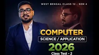 WB Class 12 Sem 4 (Sample question) || Class test 1|| #computerscience #computerapplications 