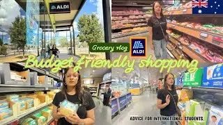 Budget grocery shopping in Australia | ALDI food shopping TIPS | New punjabi family vlog