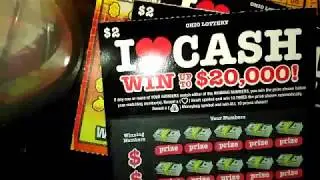 OHIO LOTTERY NEW FIREBALL BINGO & I LOVE CASH