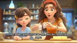 Olivia Bakes a Cake with Mommy 🍰 English Stories for Kids