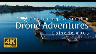 4K Australia and Sydney by Drone - Gliding #005 - With Relaxation Chill Out Ambient Music