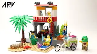 LEGO 樂高 60328 城市系列 海灘救生站 快速組裝&nbsp; | LEGO 60328&nbsp; Beach Lifeguard Station Speed Build