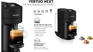 NESPRESSO GCV1 Vertuo Next Matte Black Coffee Machine