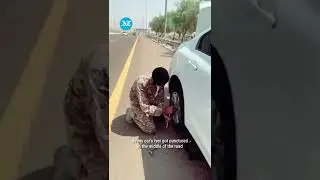 UAE: Army officer helps expat fix flat tyre on busy road