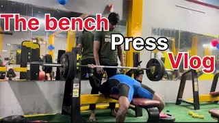 The bench press day vlog 95kg rep 👍using Pre workout first time 😀