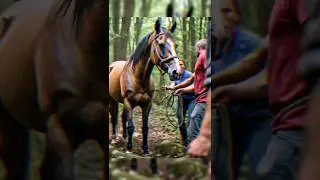 Weak Horse 🐎 Rescue From Forest 🐎 🌳 #shotrs #horse #helphorse #horsecare #humanity #animals #weak