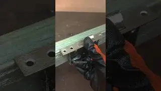 brilliant trick to install thin metal door lock #welding #welder #metalworking #fabrication
