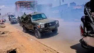 Emotional Scenes: Bobi Wine Welcomed with Tear Gas in Kira Municipality!