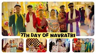 Our 7th day of navratri 🥰🫶#Navratri vibes#fullmasti #vlog #garba