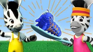 Zou in English | Zebra and the Caterpillar | Zebra Cartoon | Zoo the Zebra | Cartoons for Kids