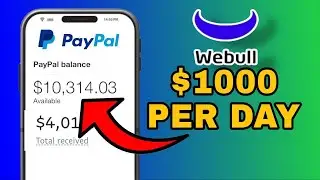 $1,000 USD per day using CashApp & Webull in just 45 minutes per day | Make money online from home