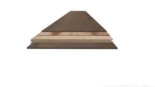 Layered Construction Hardwood Flooring 3D Model by CADdetails.com