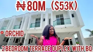 Inside ₦80M ($53k) Beautiful 2 Bedroom Terrace Duplex with Bq in Orchid Lekki Lagos #realestate