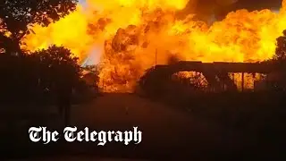 Moment fuel tanker explodes in South Africa, killing eight people