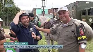 Campo da Tuca: Brigada Militar realiza ação na comunidade